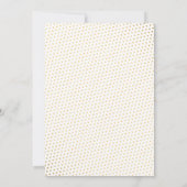 Invitation Cartons d'invitation élégants en or pour Baby Show (Dos)