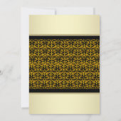 Invitation Cartons d'invitation élégants en or pour les 50 an (Dos)