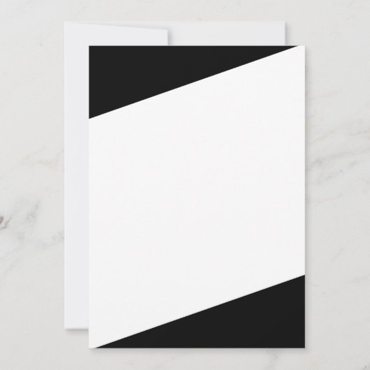 Invitation Cartons d'invitation élégants noir et blanc pour s (Dos)