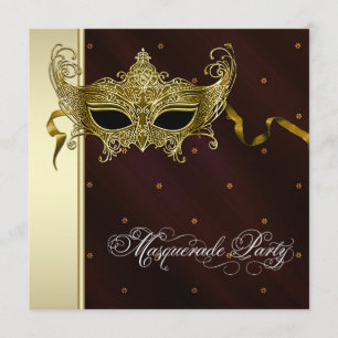 Invitation Cartons d'invitation élégants noirs et or pour soi