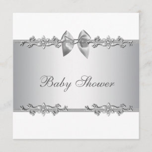 Invitation Cartons d'invitation élégants pour Baby Shower Bla