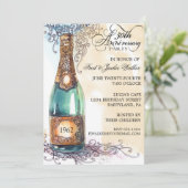 Invitation Cartons d'invitation élégants pour fête d'annivers (Debout devant)