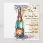 Invitation Cartons d'invitation élégants pour fête d'annivers (Devant / Derrière)