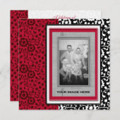 Invitation Cartons d'invitation élégants pour les 50 ans de m (Devant / Derrière)