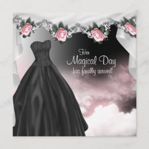 Invitation Cartons d'invitation élégants pour Quinceanera Ros