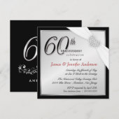 Invitation Cartons d'invitation élégants pour une fête d'anni (Devant / Derrière)