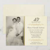 Invitation Cartons d'invitation élégants pour une fête d'anni (Devant / Derrière)