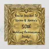 Invitation Cartons d'invitation élégants pour une fête d'anni (Devant / Derrière)