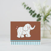 Invitation Cartons d'invitation Éléphant Bébé (Debout devant)
