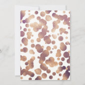 Invitation Cartons d'invitation Faux Or Bronze pour Baby Show (Dos)