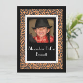 Invitation Cartons d'invitation Imprimé Léopard (Debout devant)