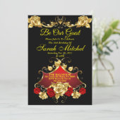 Invitation Cartons d'invitation La Belle et la Bête (Debout devant)