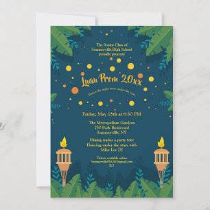 Invitation Cartons d'invitation Luau pour le bal