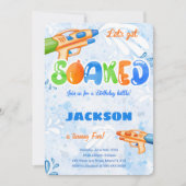 Invitation Cartons d'invitation modifiables pour pistolet à e (Devant)