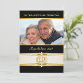 Invitation Cartons d'invitation Monogramme 50e anniversaire G (Debout devant)