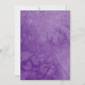 Invitation Cartons d'invitation Papillon Coing Fleur violette (Dos)
