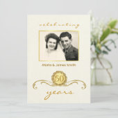 Invitation Cartons d'invitation personnalisés pour fête d'ann (Debout devant)