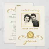 Invitation Cartons d'invitation personnalisés pour fête d'ann (Devant / Derrière)