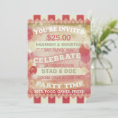 Invitation Cartons d'invitation personnalisés pour soirée de  (Debout devant)