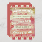 Invitation Cartons d'invitation personnalisés pour soirée de  (Devant / Derrière)