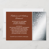 Invitation Cartons d'invitation photo design argent pour 25e  (Dos)