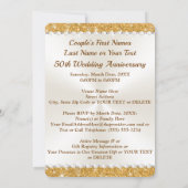 Invitation Cartons d'invitation PHOTO personnalisés, 50e Anni (Dos)