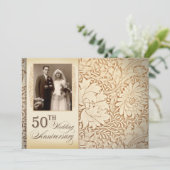 Invitation Cartons d'invitation photo pour les 50 ans de mari (Debout devant)