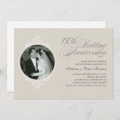 Invitation Cartons d'invitation photo pour les 60 ans d'anniv (Devant / Derrière)