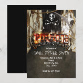 Invitation Cartons d'invitation Pirate pour enterrement de vi (Devant / Derrière)