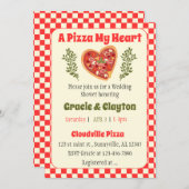 Invitation Cartons d'invitation Pizza (Devant / Derrière)