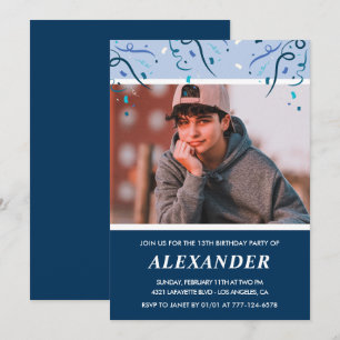 Invitation Cartons d'invitation pour 13e anniversaire Photo B