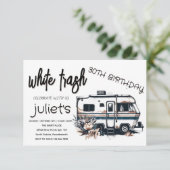 Invitation Cartons d'invitation pour 30 ans de pauvre blanc t (Debout devant)