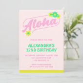 Invitation Cartons d'invitation pour 32e anniversaire Tropica (Debout devant)