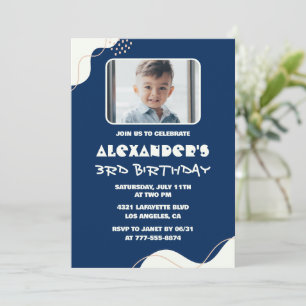 Invitation Cartons d'invitation pour 3ème anniversaire garçon