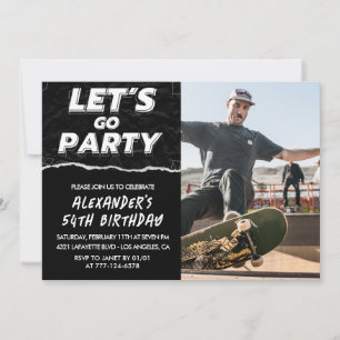Invitation Cartons d'invitation pour 54e anniversaire Hommes
