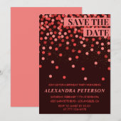 Invitation Cartons d'invitation pour 58 ans Save the date Con (Devant / Derrière)