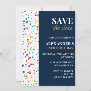 Invitation Cartons d'invitation pour 5ème anniversaire Épargn