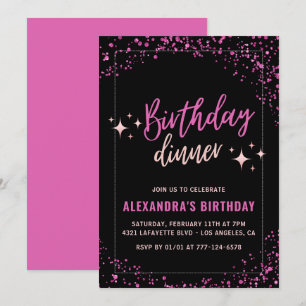 Invitation Cartons d'invitation pour 60 ans Anniversaire dîne