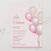 Invitation Cartons d'invitation pour 68e anniversaire Confett (Devant / Derrière)