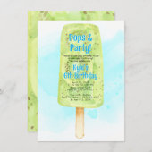 Invitation Cartons d'invitation pour anniversaire d'été Pops  (Devant / Derrière)