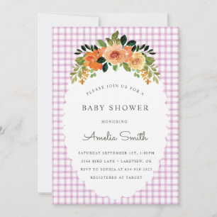 Invitation Cartons d'invitation pour Baby Shower au motif Gin