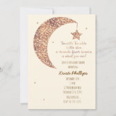 Invitation Cartons d'invitation pour Baby Shower Bronze Crème (Devant)