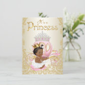 Invitation Cartons d'invitation pour Baby Shower de Princesse (Debout devant)