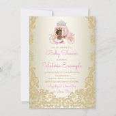 Invitation Cartons d'invitation pour Baby Shower de Princesse (Dos)