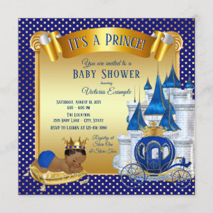 Invitation Cartons d'invitation pour Baby Shower pour un prin
