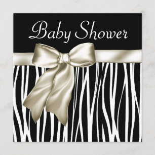 Invitation Cartons d'invitation pour Baby Shower thème Zèbre 