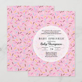 Invitation Cartons d'invitation pour Baby Sprinkle (Devant / Derrière)