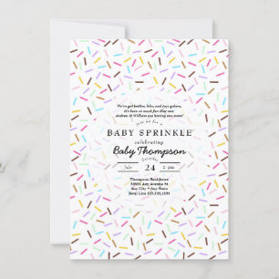 Invitation Cartons d'invitation pour Baby Sprinkle
