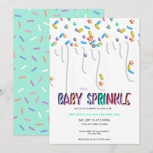 Invitation Cartons d'invitation pour Baby Sprinkle