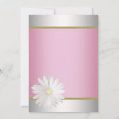 Invitation Cartons d'invitation pour Bat Mitzvah Fleur Margue (Dos)